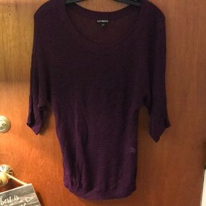 Purple dolman sweater